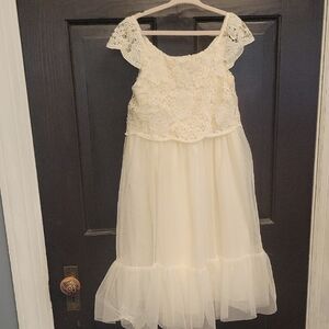 H&M Kids Dresses in Pink and Cream Velvet